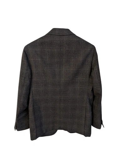 Anglo-Italian Men's Linen Check Jacket MTM 38/40 - Picture 2 of 6