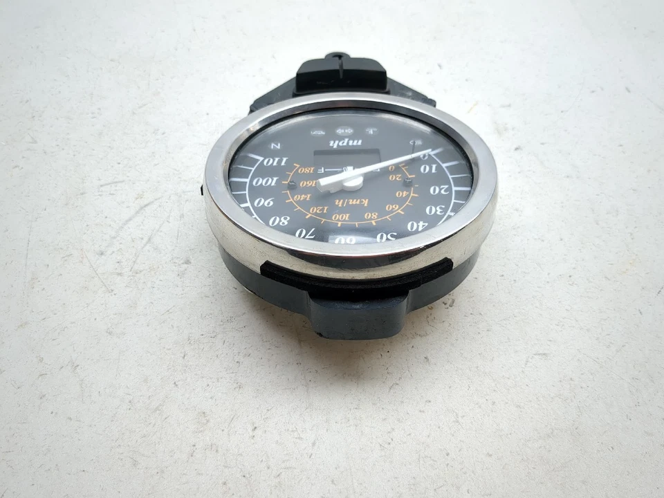 92-04 Suzuki VL 800 Intruder Gauge Speedometer Display Chrome 34100-41F30 - Image 3 of 4