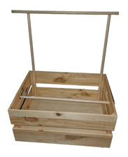 Produktbild - Holz Baby Dusche Korb Große Kiste Korb Organizer Schrank Geschenk Kinderzimmer