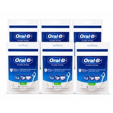 Oral-B Floss Picks Mint Flavour 30 Pack x 6 Dental Floss Picks 180 Total