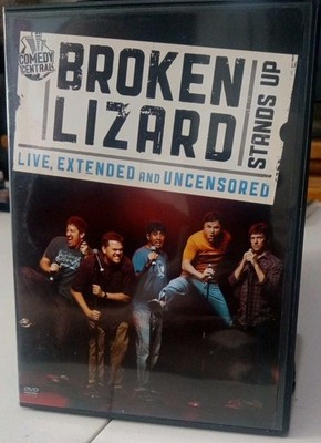 BROKEN LIZARD Stands Up Live Extended & Uncensored DVD 2010 Comedy Central RARE