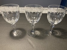 Stuart Crystal England Water Goblets (3)