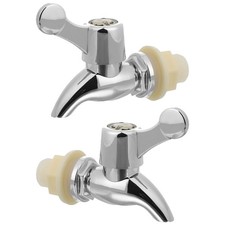 Durable Plastic Beverage Faucet Replacement Silver for Water Jug Bottle Home Use