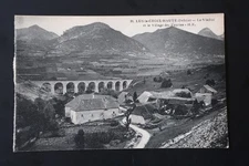 Old postcard Lus la Croix Haute: 31. Viaduct and the Village des Fauries