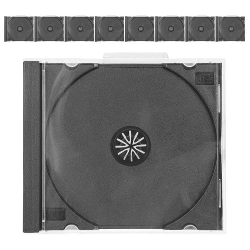 Custodia per CD in plastica trasparente standard da 10 pezzi previene i graffi