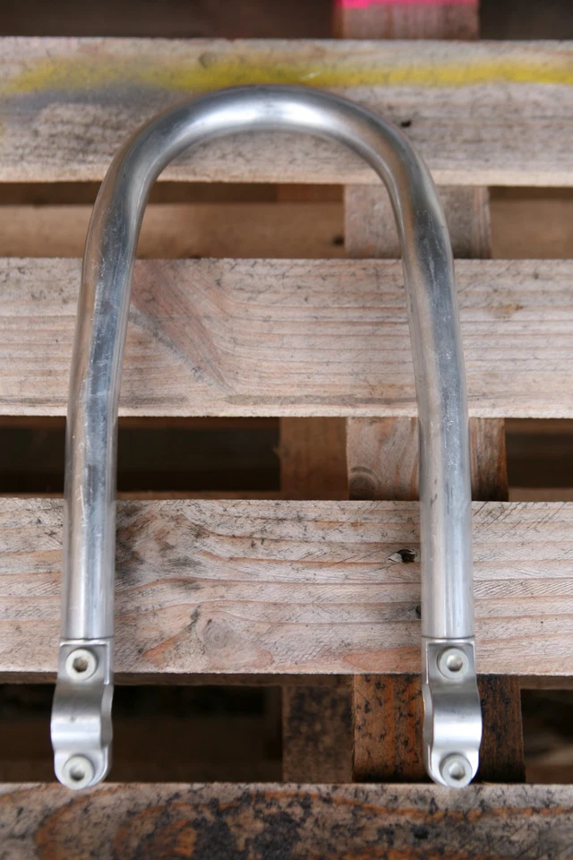 Vintage NOS NEW Scott silver timetrial triathlon guidon aéro bars Lemond - Photo 4/4