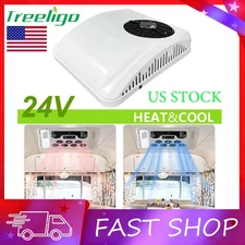 24V Rooftop Air Conditioner Truck Camper RV A/C Unit Cool and Heat 2 in 1 System