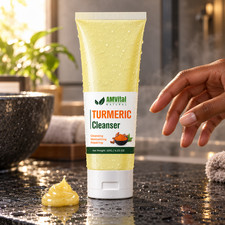 Turmeric Face Wash Cleanser Dark Spot Brightening Acne Gentle Daily Natural 120g