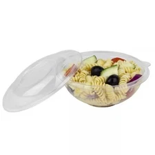 Karat 146mm Dome Lid for 16oz PET Salad Bowl - 500 pcs, FP-BRL146-PET.