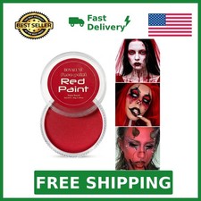 Halloween Red Face Body Paint Washable Face Painting Zombie Makeup  Water Ba...