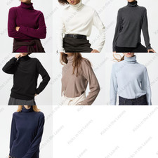 UNIQLO HEATTECH Fleece Turtleneck T-Shirt XS-3XL Women 479608 2025 Autumn New