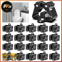 Besenhalterung Wandhalterung 20 StüCk GeräTehalter Set Schwarz Stahl FüR Garten