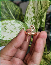 Adjustable band ring, copper ring,copper band, minimalist band,gift her,UU82