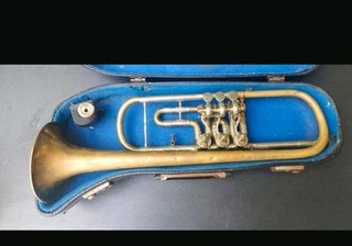 Alte Trompete C.Haase Bünde im Kasten