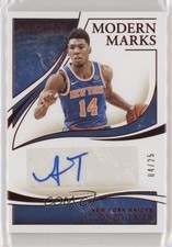 2019-20 Panini Immaculate Modern Marks Red 4/25 Allonzo Trier #MM-ATR Auto x5u