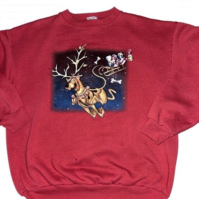 Cartoon Network Wear Scooby Doo Women's L Red Long Sleeve Sweatshirt READ