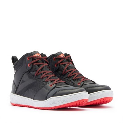 Dainese Suburb D-WP wasserdichte Sneaker schwarz/weiß/lava-rot Urban Touring Sh...