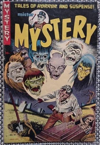 Mister Mystery #10  1953 Stanley Morse Pre-Code Baily Cover FOREIGN READ FIRST