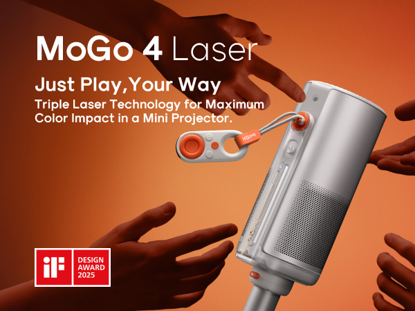 XGIMI MoGo 4 Laser Outdoor Portable Projector with Battery, 550