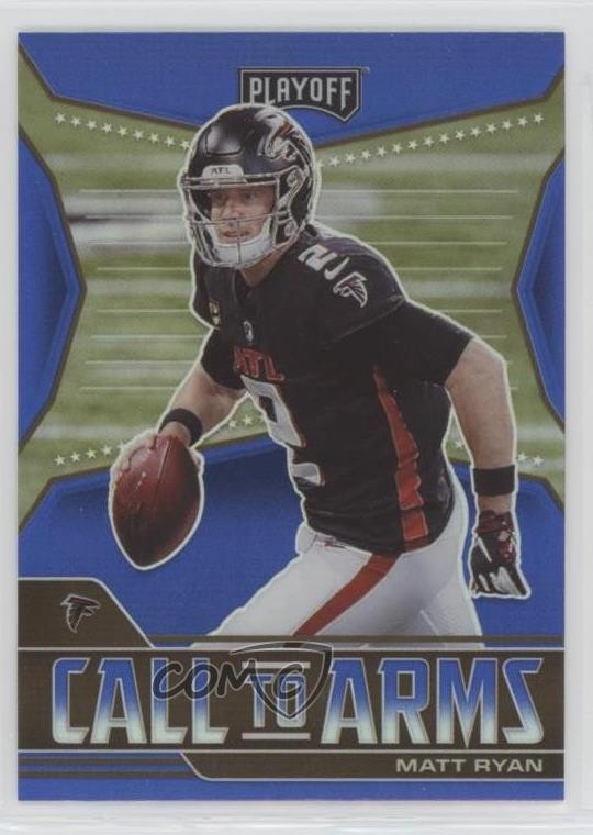 2021 Panini Playoff Call to Arms Blue Prizm Matt Ryan #CA-MRY 0l0m