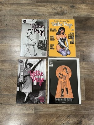 Who Killed Bettie Cover A, Bettie Page #2 C E, #4 E Comic Lot