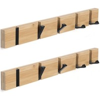 Garderobenhaken Holz Klappbar Wandhaken Flur Schlafzimmer Eingang 42Cm 5 Haken