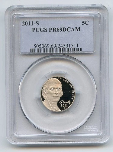 2011-S Jefferson Nickel Proof — photo from another recent sale