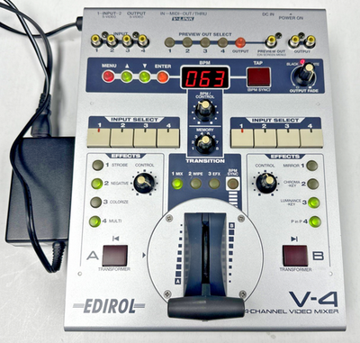 S*H様 EDIROL V-4 4チャンネルビデオミキサー 他機材一式 現状品】Roland ローランド EDIROL V-4 4-Channel Video Mixer ビデオ