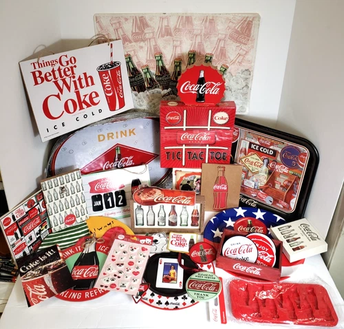Coca Cola Vintage Lot Of 27 Collectibles