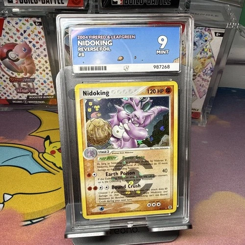 ACE 9 Pokémon Nidoking ex FireRed LeafGreen 8/112 Reverse Holo Rare MINT