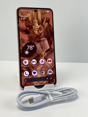 Google Pixel 8 GKWS6 128GB Rose Verizon+GSM Unlocked device Clean ESN