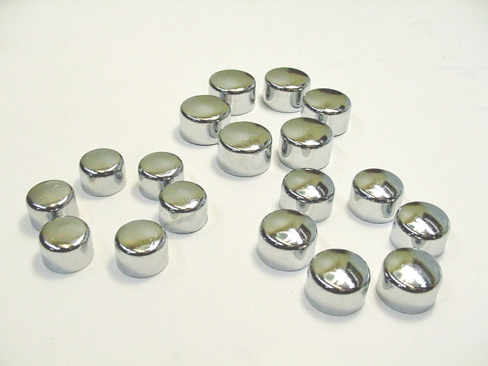 Oldsmobile Chrome Motor Engine Bolts Caps Covers Dress-up Kit set 18 3 sizes NOS - Image 4 of 4