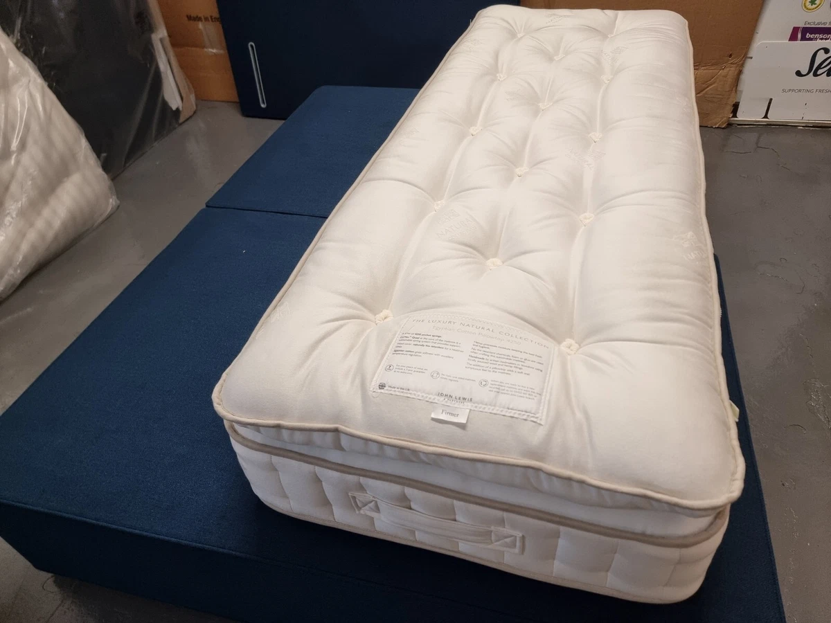 John Lewis Egyptian 4250 Small Single 75 X 200cm Pillowtop Mattress FIRMER