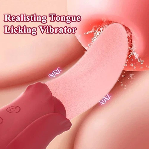 Zunge Leistungsstark Massagegerät Ganzkörper Stimulation Lecken Massagestab Damen Herren - Bild 6 von 15