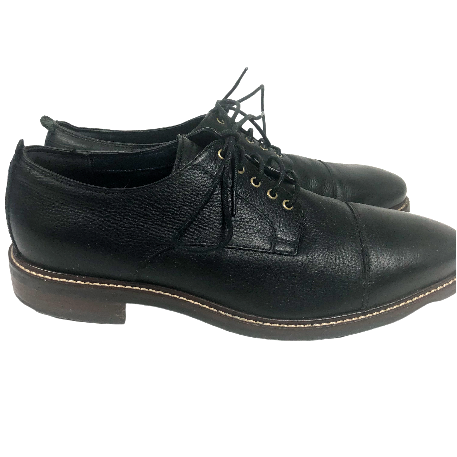 SAOLA Scarpe COLE HAAN Oxford nere in pelle da uomo US 10 1 2 M C26150 Grand OS punta a cappuccio