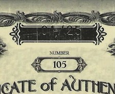 2006 Playoff National Treasures Rookie Signature Material Gold #105 Klopfenstein