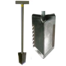 Lesche Sampson Pro-Series T-Handle Shovel with Serrated Blade 31” Tall