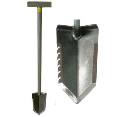 Lesche Sampson Pro-Series T-Handle Shovel with Serrated Blade 31  Tall