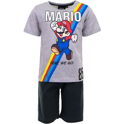  SUPER MARIO SHORTY/PYJAMA/SCHLAFANZUG FÜR JUNGS* GR  98/104/110/116/122/128*NEU