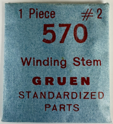 Gruen #2 EB401 CAL570 WINDING STEM FACTORY NOS Jeweler Watch REPAIR  Part WP1