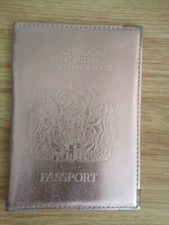 Leather shiny Peach colour Passport Holder - FREE DELIVERY&nbsp;
