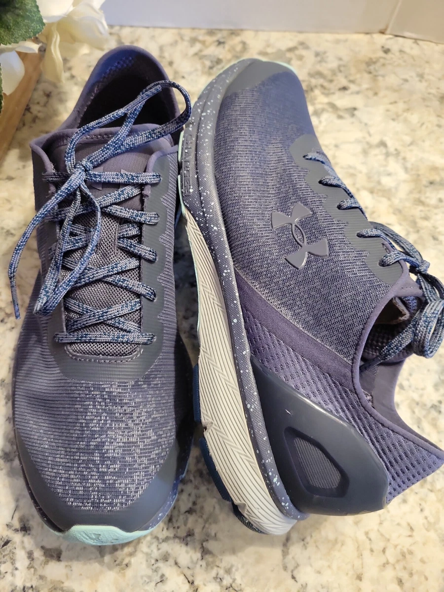 Under Armour Mens Size 11 Charged I Will Run Fast blue Lace Up Running Sneakers