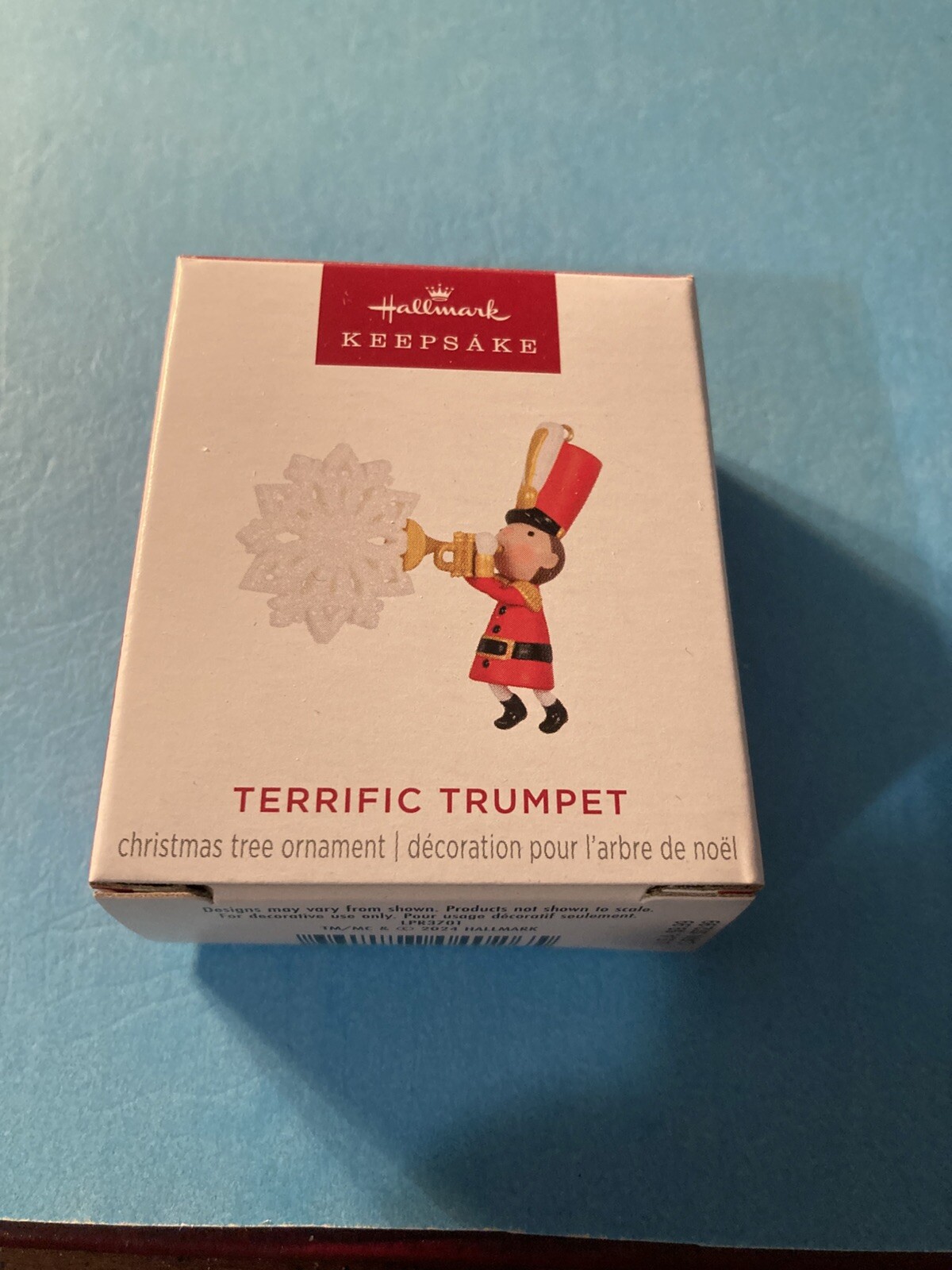 Hallmark 2024 Miniature Terrific Trumpet Keepsake Ornament New in Box