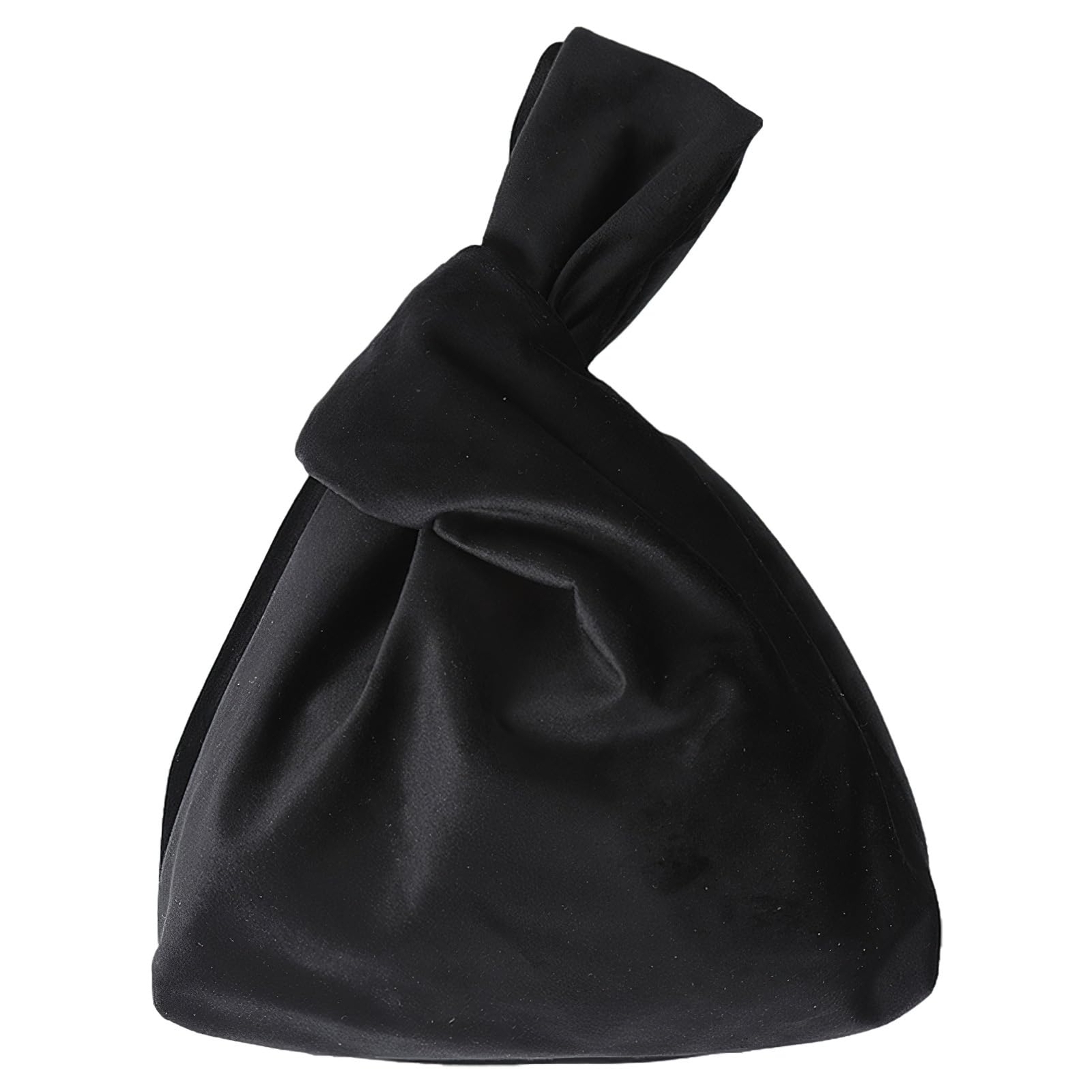 Velvet Wristlet Purse for Women Elegant Clutch Evening Bag Wrist Bag Sleeve-Knot