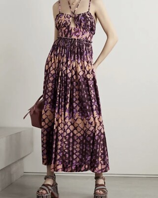 NEW $570 Ulla Johnson Freya cutout tie-dyed cotton jersey midi dress Size 10 | eBay NEW $570 Ulla Johnson Freya cutout tie-dyed cotton jersey midi dress Size 10 | eBay
