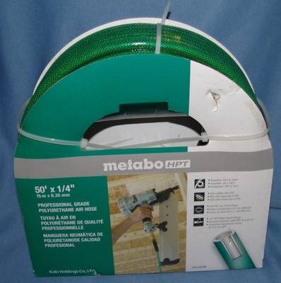 Metabo HPT Professional Grade Polyurethane Air Hose 50'x 1/4'' New