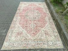 AUTHENTIC RED KARASTAN FLORAL VINTAGE RUG 7.3x10 PATTERN #QUALITY IS HERE