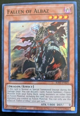 Fallen Of Albaz RA01-EN021 1st Edition Super Rare Rarity Collection  Yu-Gi-Oh! | eBay