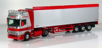 Scania 4 164L 480 Topline mit Cargofloor Auflieger  Chance Tekno  52608 1:50
