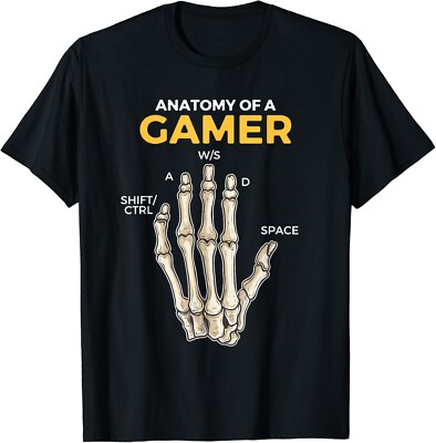 Anatomy Of A Gamer Boy Men Funny PC Gamer Gift Unisex T-Shirt